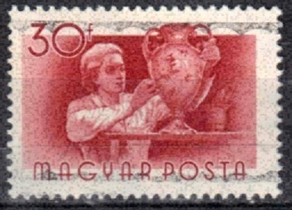 Hongarije 1955 - Yvert 1162 - Courante reeks - Beroepen (ST), Verzenden, Gestempeld