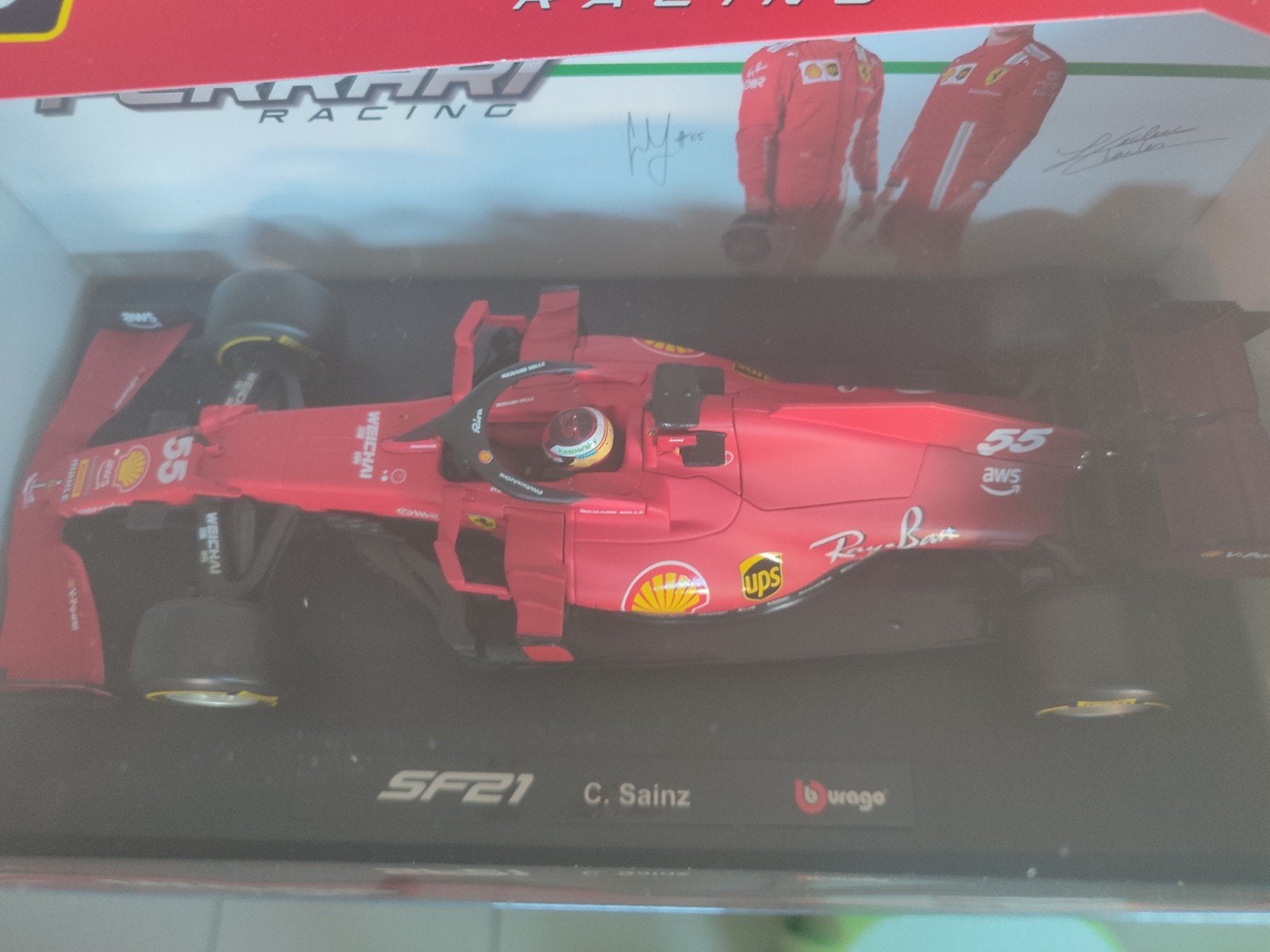 Ferrari f1, Hobby en Vrije tijd, Ophalen of Verzenden, Zo goed als nieuw, Burago