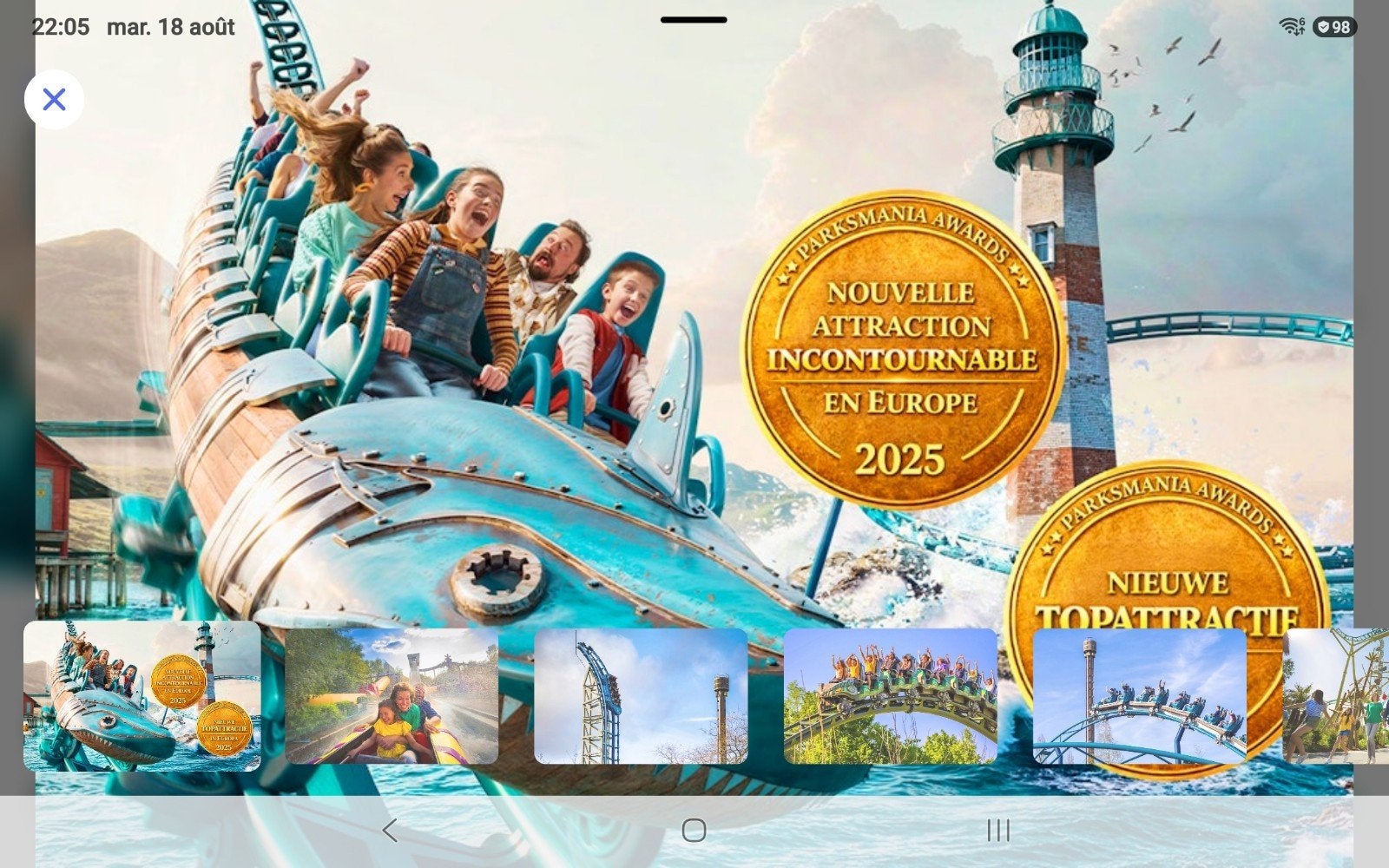 3 places walibi belgique