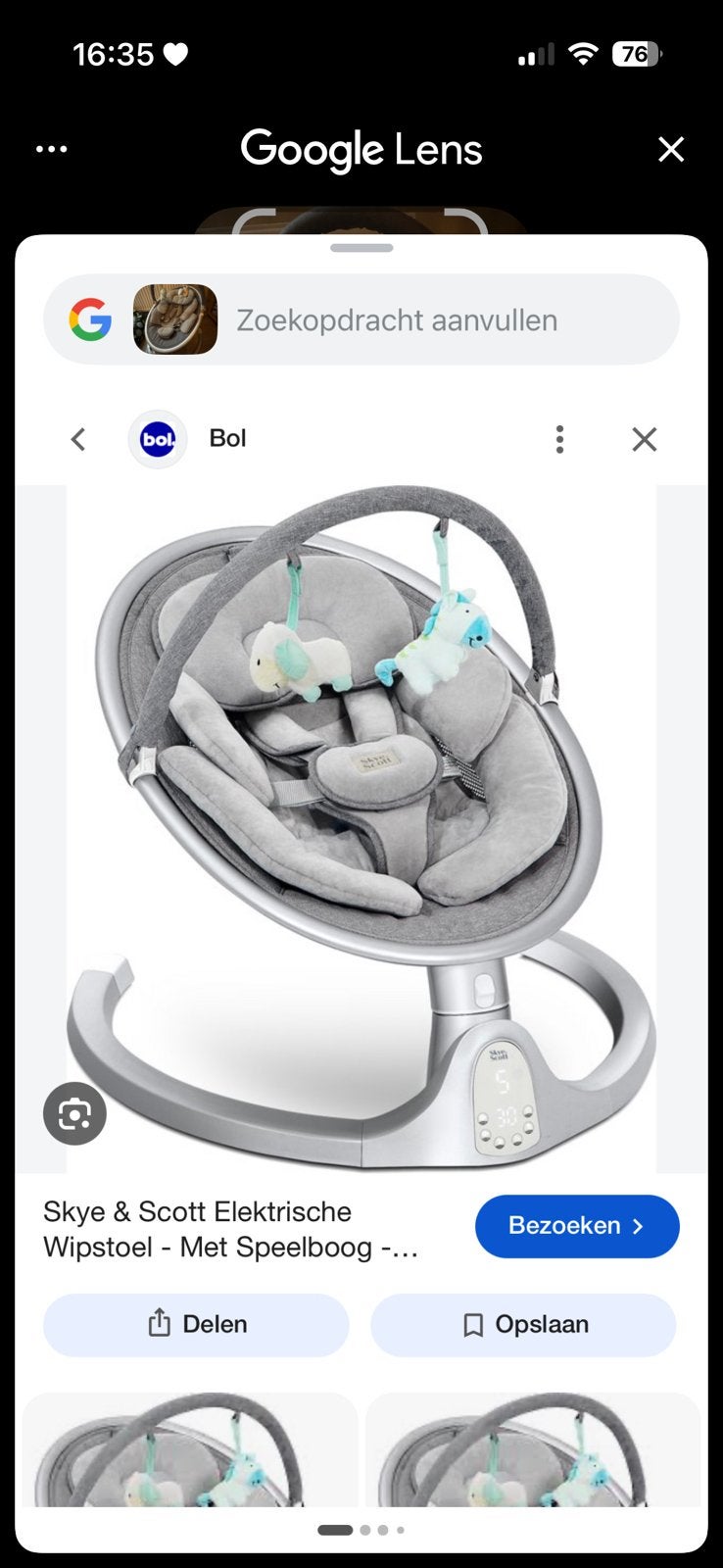 Elektronische wipstoel met geluid, Kinderen en Baby's, Ophalen, Gebruikt, Wipstoel