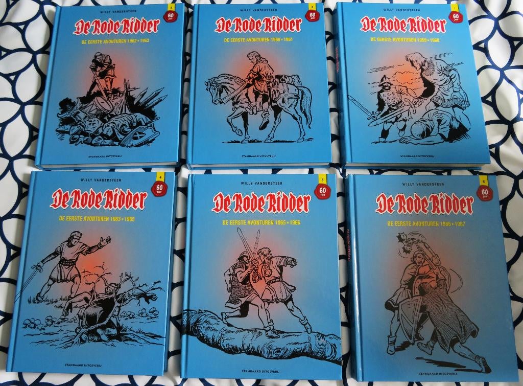 Rode ridder integrale blauw volledige reeks 1 t/m 6, Boeken, Stripverhalen, Complete serie of reeks, Ophalen of Verzenden, Nieuw