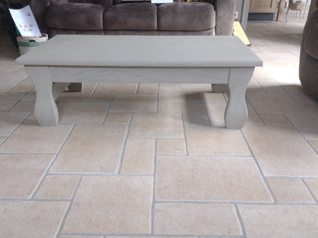 salontafel eik gepatineerd, Ophalen, Gebruikt, 100 tot 150 cm, Eikenhout