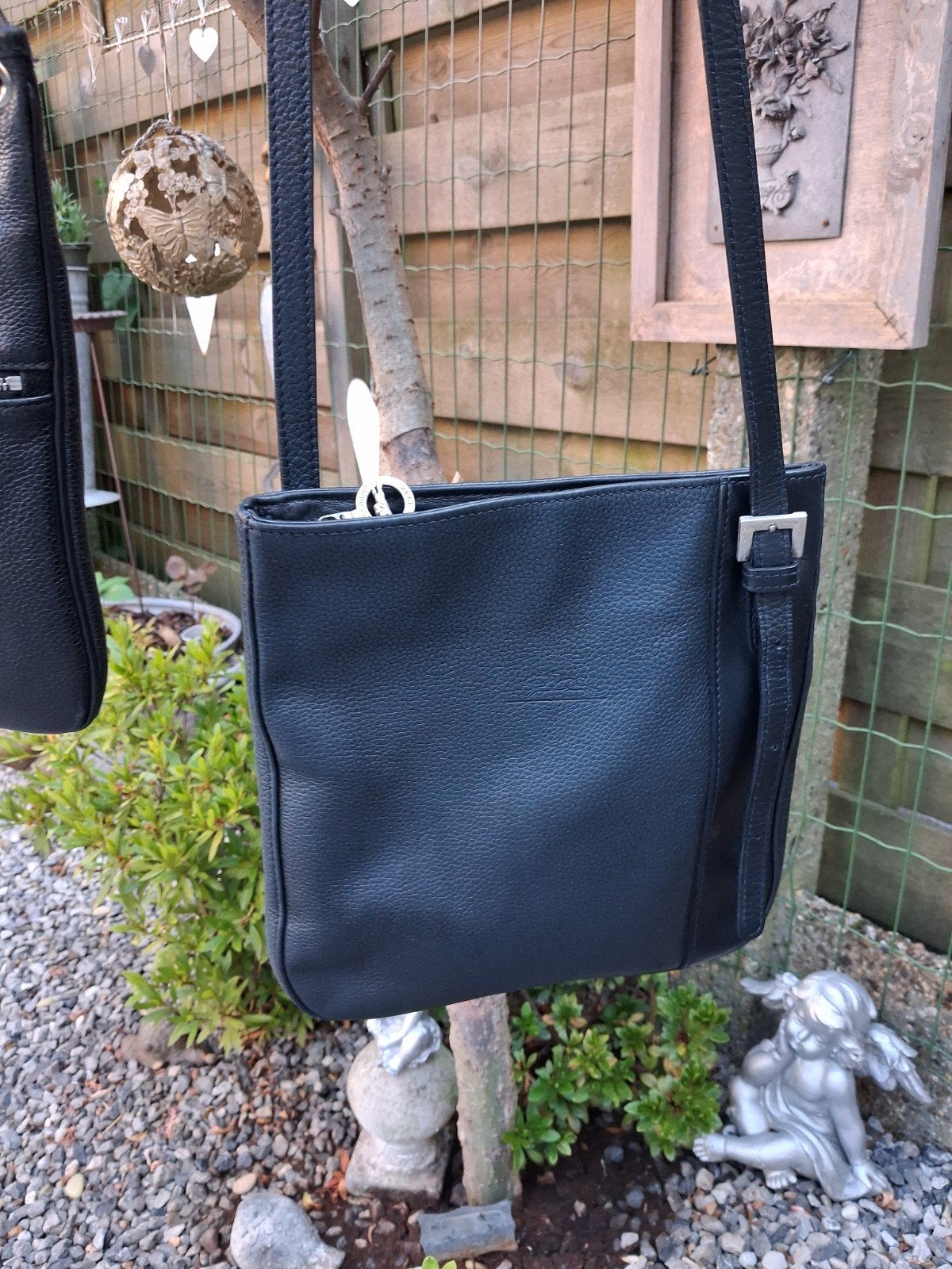 Longchamp crossbody cuir bleu foncé, Bijoux, Sacs & Beauté, Enlèvement, Bleu, Cuir