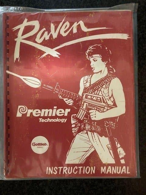 GOTTLIEB RAVEN  MANUEL D'INSTRUCTIONS, Collections, Machines | Flipper (jeu), Enlèvement ou Envoi, Flipper (jeu), Électronique