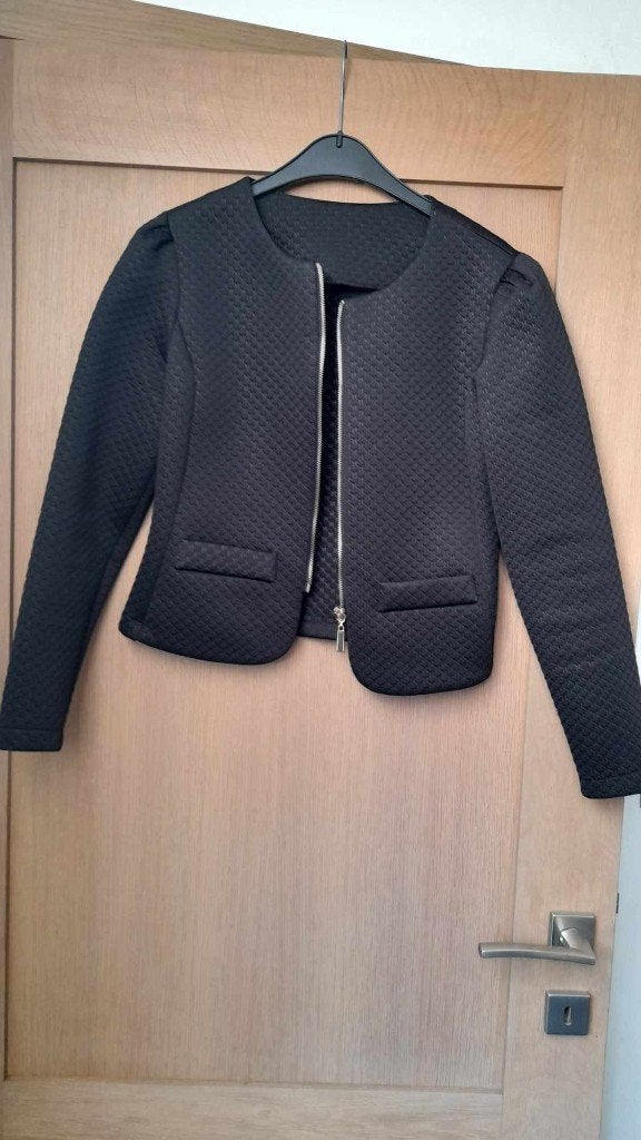 Korte blazer, Kleding | Dames, Jasjes, Kostuums en Pakken, Ophalen, Zwart, Zo goed als nieuw, Jasje