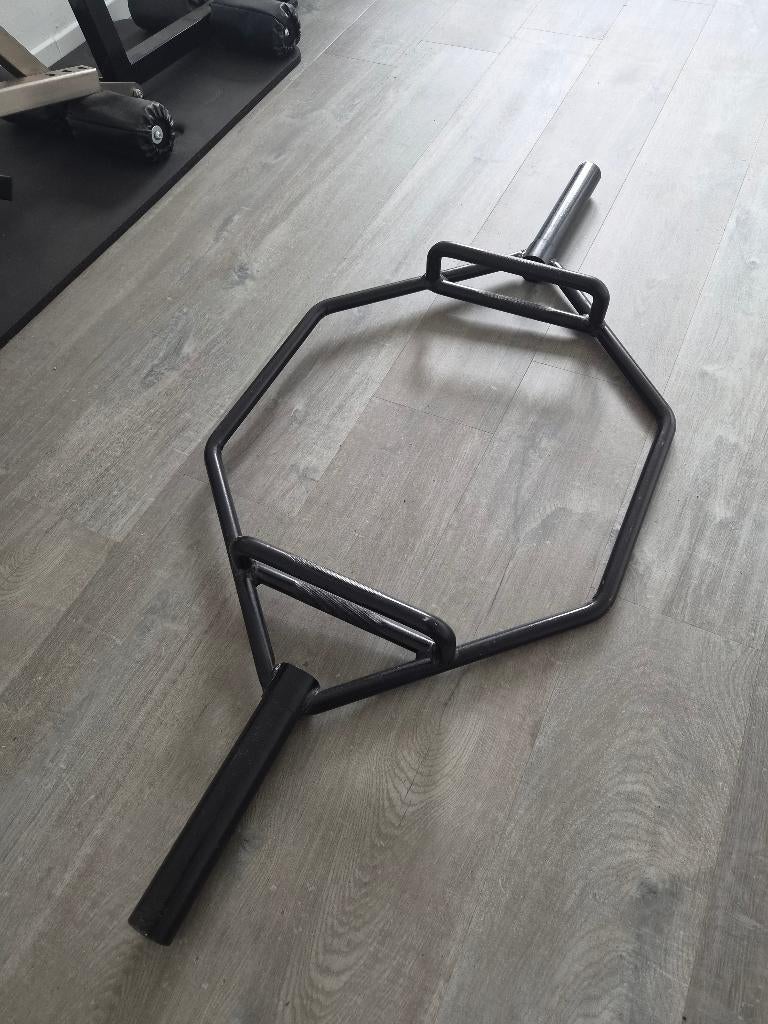 Hex bar / trap bar – olympische halterstang, Sport en Fitness, Ophalen, Gebruikt, Halterschijven