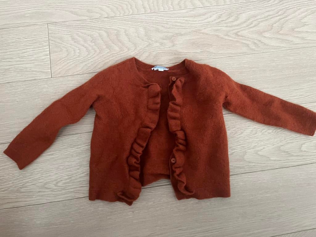 Jacadi bruin vest, Kinderen en Baby's, Ophalen of Verzenden, Zo goed als nieuw