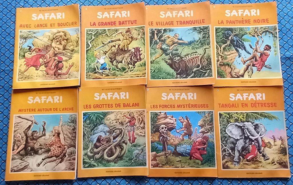 8 bandes dessinées 1ère édition - Safari,Vandersteen--Erasme, Enlèvement ou Envoi