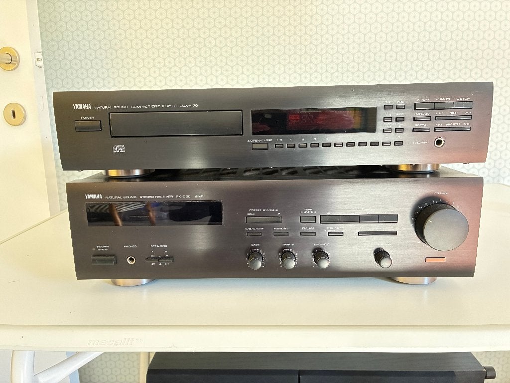 Ampli et lecteur CD Yamaha année 1990, TV, Hi-fi & Vidéo, Enlèvement, Utilisé, Lecteur CD, Autres marques