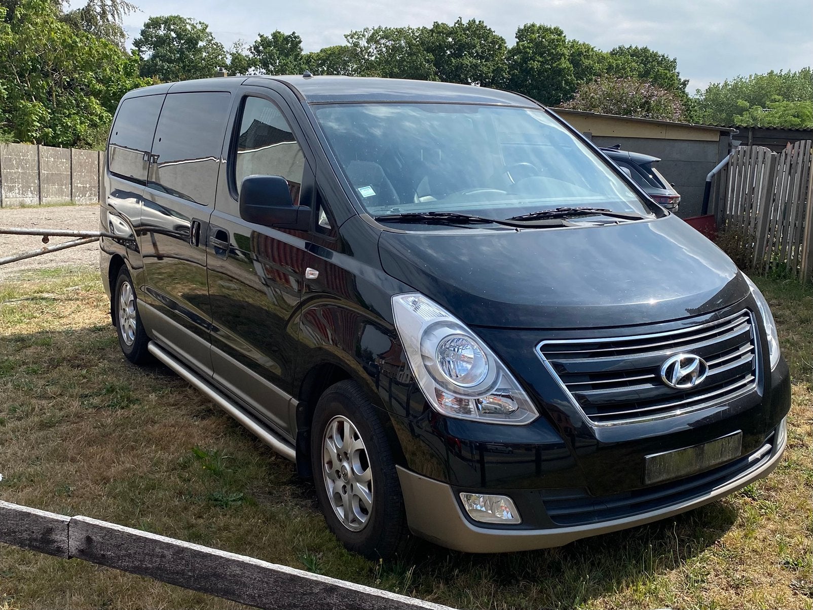 Hyundai H1. Dubbel cabine, Auto's, 2500 cc, Euro 5, Zwart, Particulier