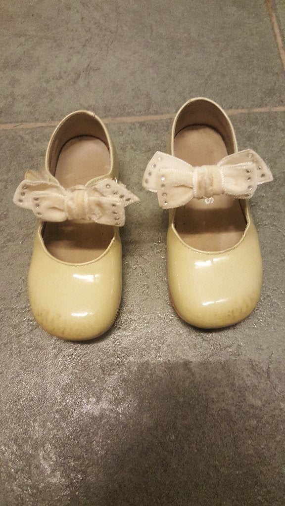 Schoenen: Ballerina met bandje en strikje, Naranja, mt 24, Enlèvement, Comme neuf, Chaussures