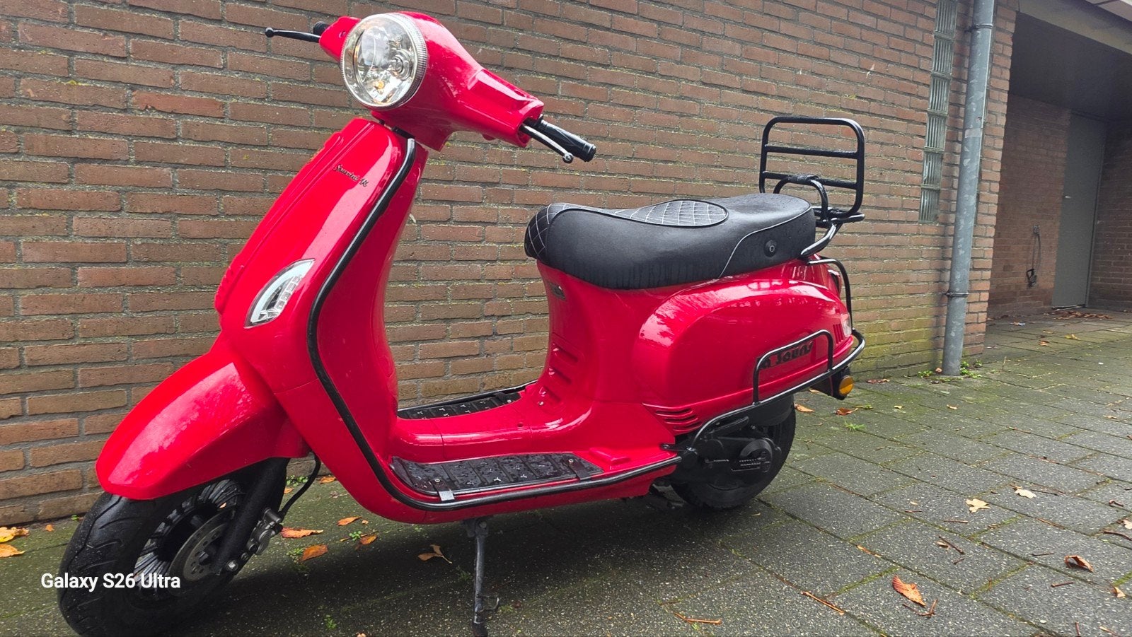 Plaque d'immatriculation bleue pour scooter hollandais La So, Comme neuf, Enlèvement, Classe A (25 km/h), Essence