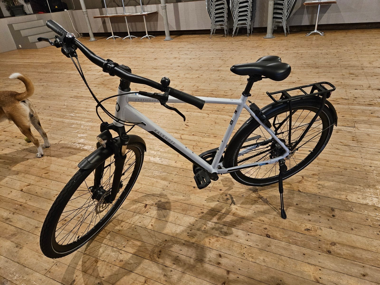 kalkhoff endavour herenfiets, Fietsen en Brommers, Versnellingen, Zo goed als nieuw, Schijfrem, 53 tot 57 cm