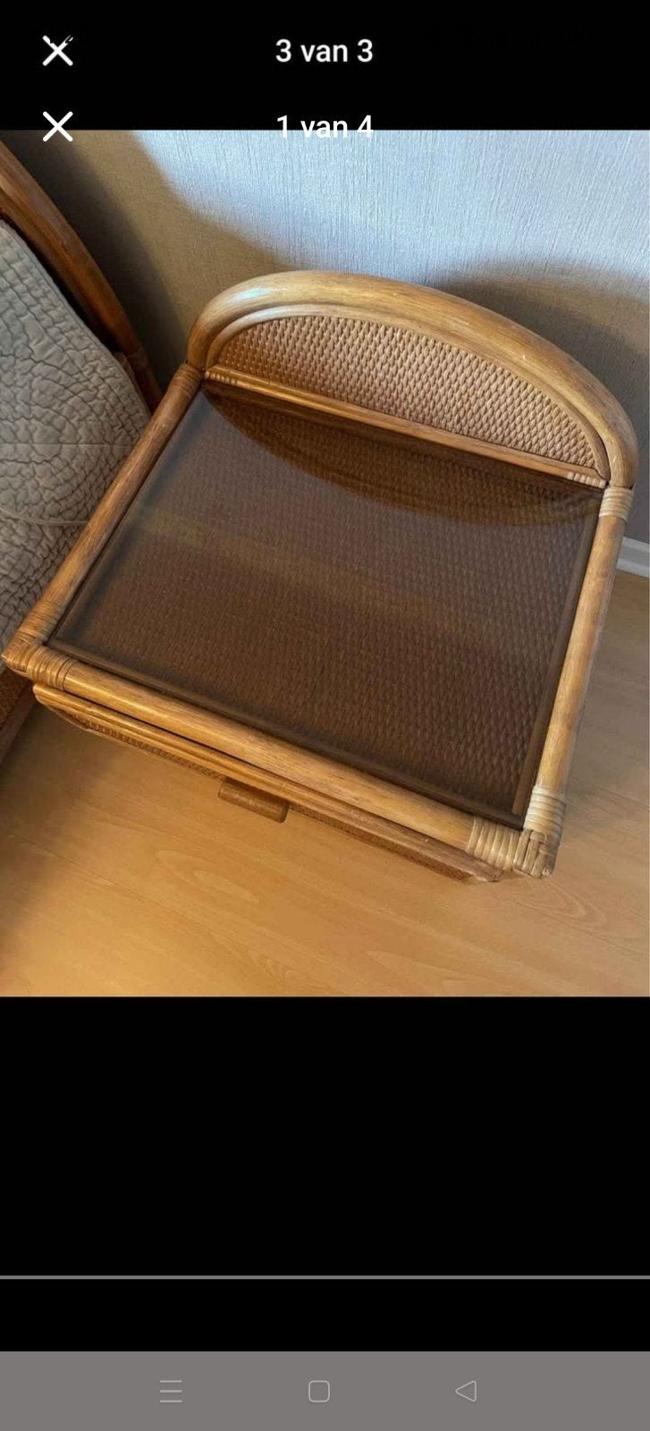 Tables de chevet en rotin, Maison & Meubles, Enlèvement