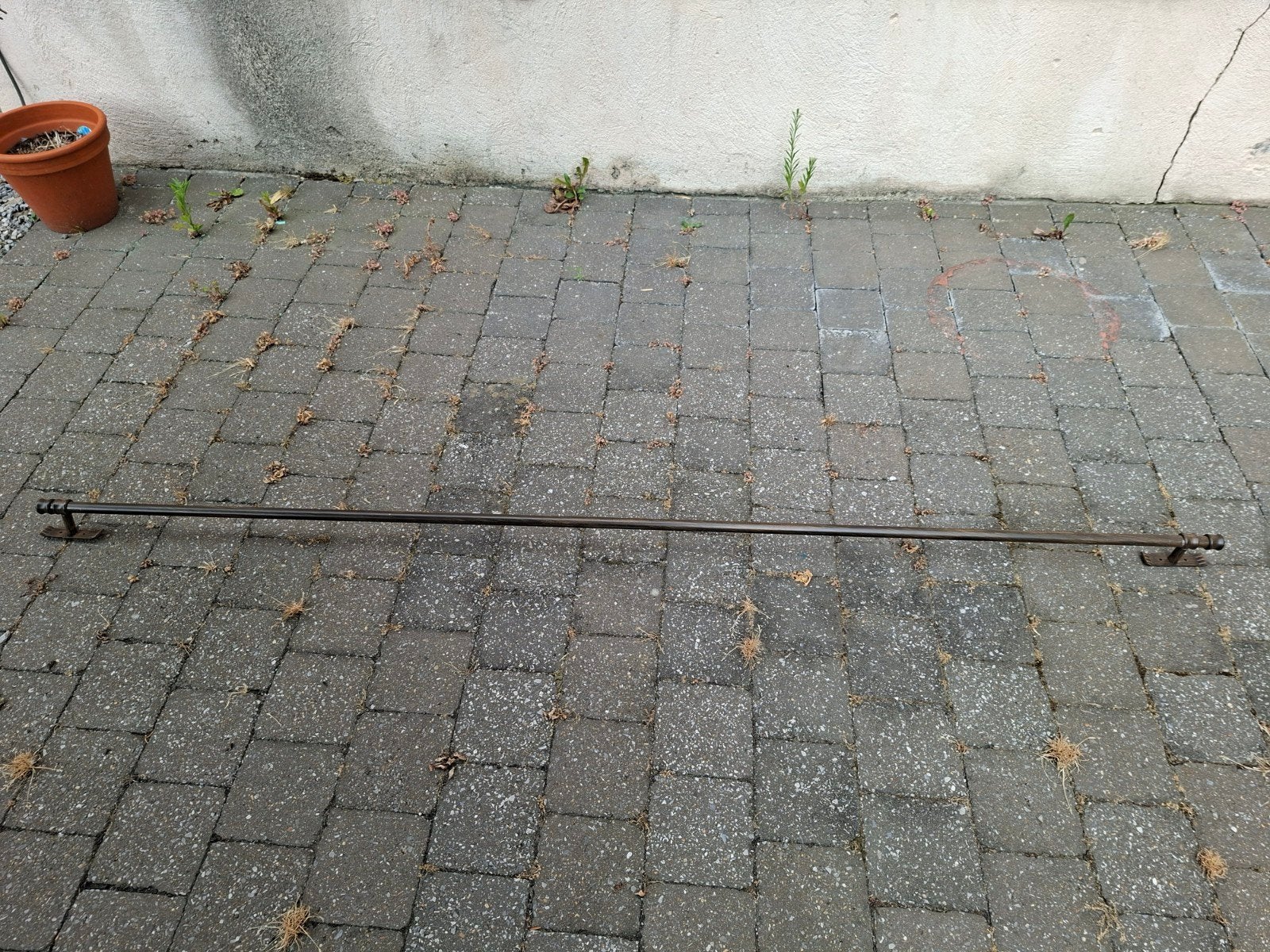 Tringle a rideaux et anneaux, Ophalen