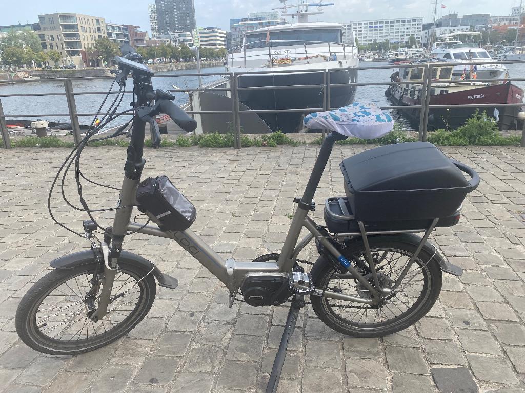 Veloci hopper plooi fiets, Fietsen en Brommers, Elektrische fietsen, Ophalen, Gebruikt, 50 km per accu of meer, Overige merken