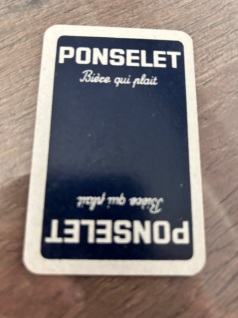 1speelkaart brouwerij ponselet, Enlèvement ou Envoi, Neuf, Carte(s) à jouer