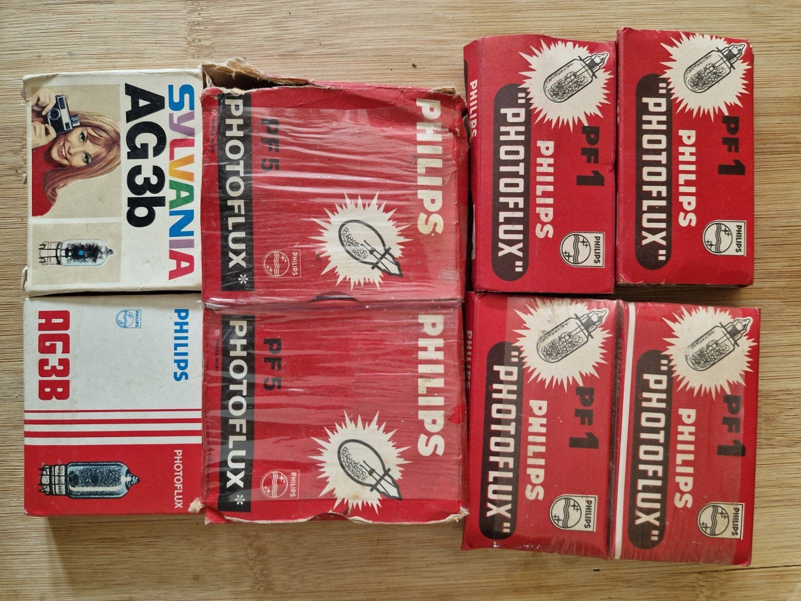 lot ampoules flash Philips sylvania PF1 PF5 AG3B, Ophalen of Verzenden