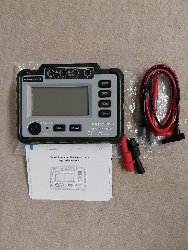 VC60B + Testeur D'isolation Portable LCD (250V/500V/1000V), Doe-het-zelf en Bouw, Ophalen, Nieuw, Overige meters