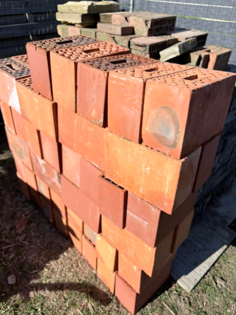 45 snelbouwstenen 29x19x14, Doe-het-zelf en Bouw, Ophalen, Nieuw, Bakstenen