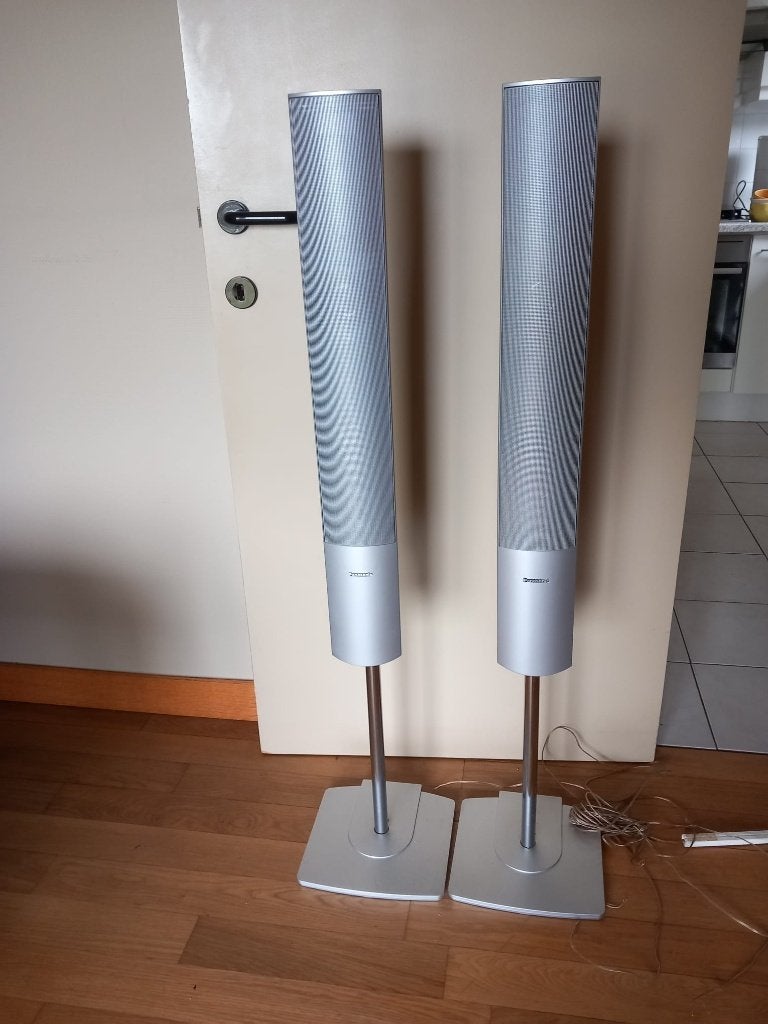 2 luidsprekers 70W Panasonic, Audio, Tv en Foto, Luidsprekerboxen, Vloerstaande luidspreker, Gebruikt, 60 tot 120 watt, Ophalen