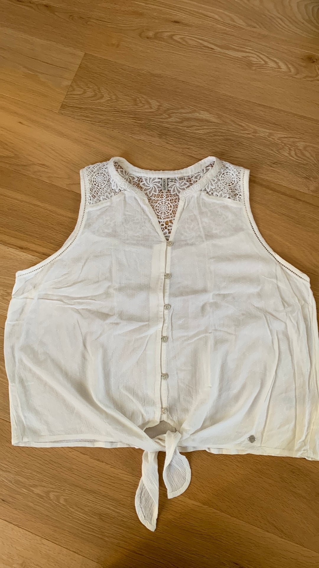 Top Superdry, maat 42, in perfecte staat, Vêtements | Femmes, Enlèvement ou Envoi, Comme neuf, Blanc, Taille 42/44 (L)