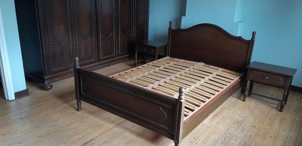 Lit lattoflex pour 2 personnes, Rustiek, Brun, Enlèvement, Utilisé