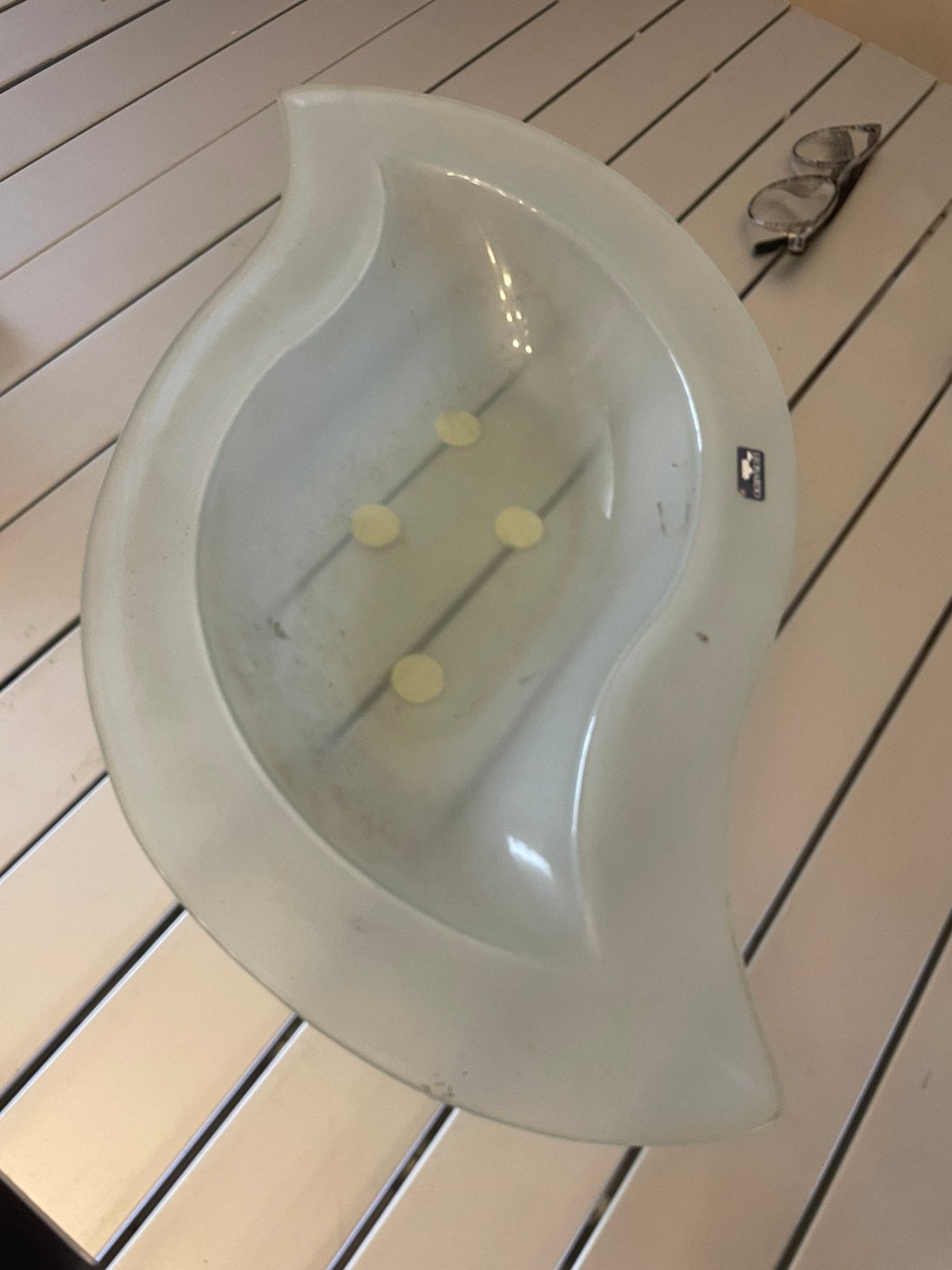Leonardo glazen design schaal – grote decoratieve schaal, Antiek en Kunst, Ophalen