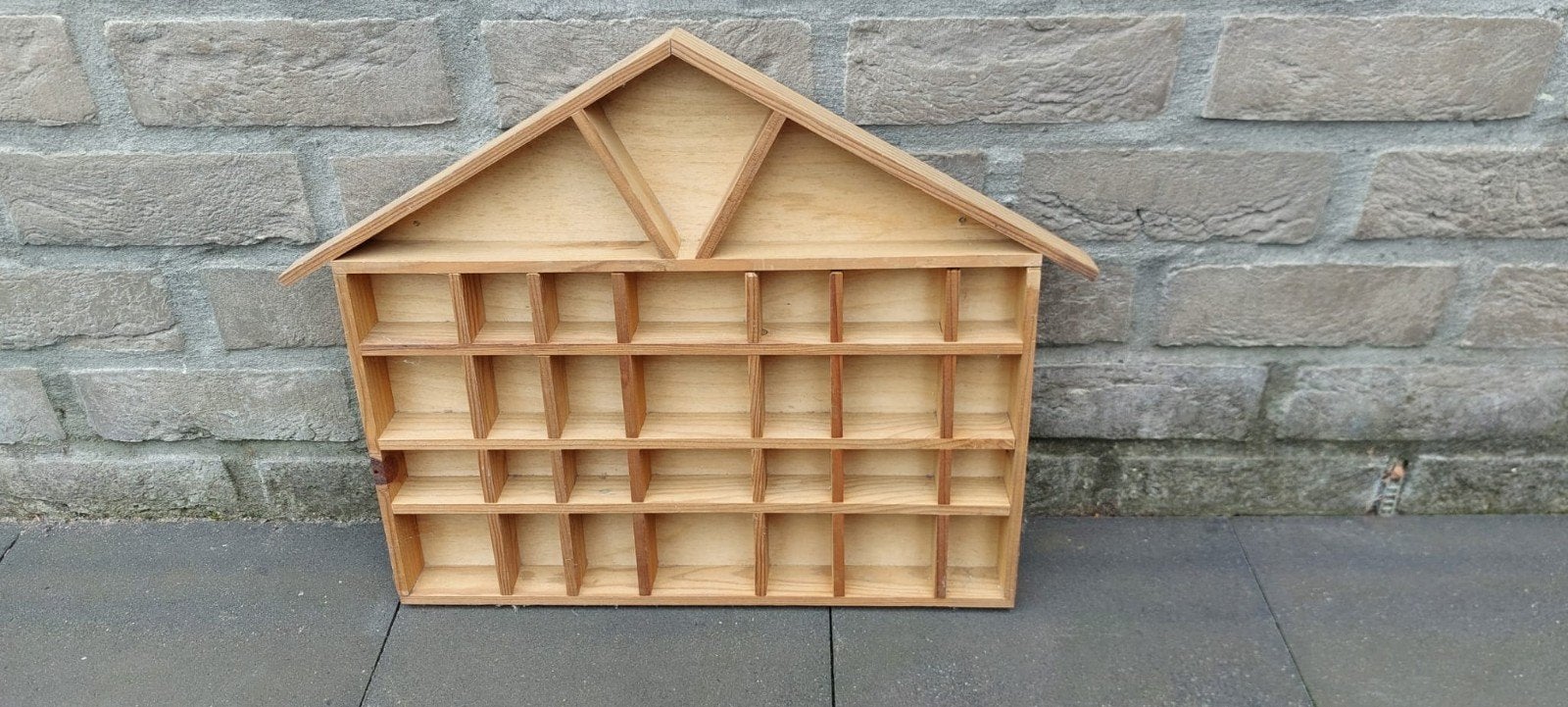 houten huisje om collectibles in te plaatsen., Tuin en Terras, Ophalen of Verzenden