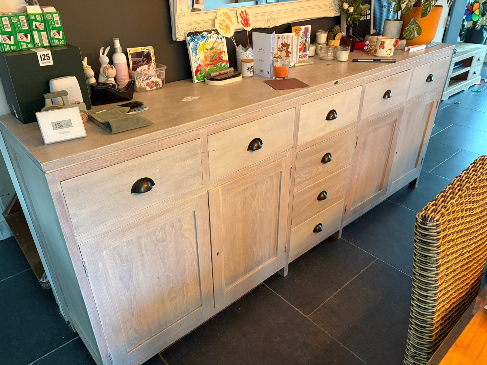 Teak dressoir, Huis en Inrichting, Ophalen, Teakhout, Met lade(s), Zo goed als nieuw