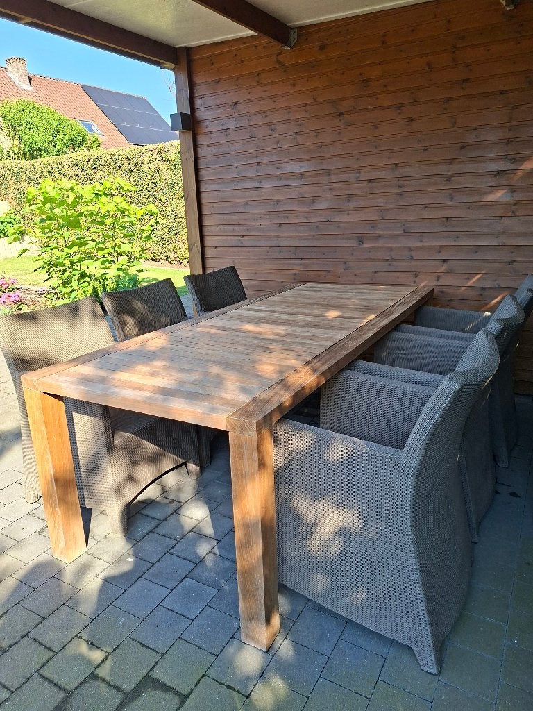 Tuinset TRIBU, Tuin en Terras, Tuinsets en Loungesets, Ophalen, Teakhout, Tuinset