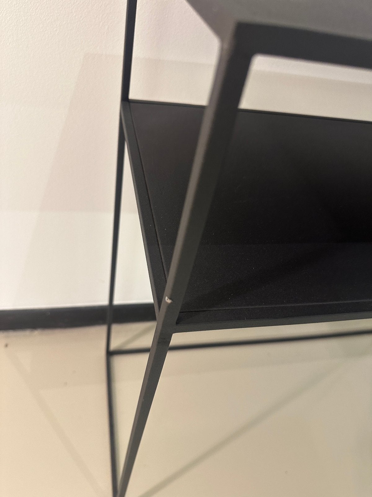 Console Blomus en métal noir, Enlèvement, Comme neuf, 25 à 50 cm, Métal