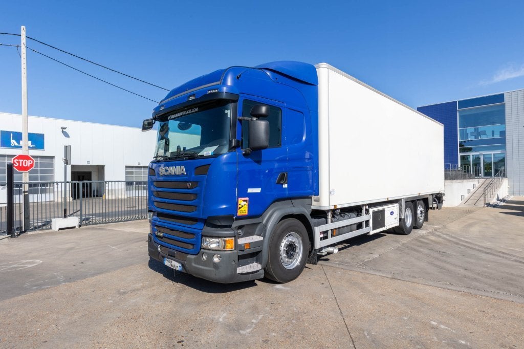 Scania R410 6X2+CHEREAU+CARRIER 1150 U MT-TRI-TEMP+DHOLLANDI, Autos, Camions, Achat, Euro 6, 410 ch, Diesel