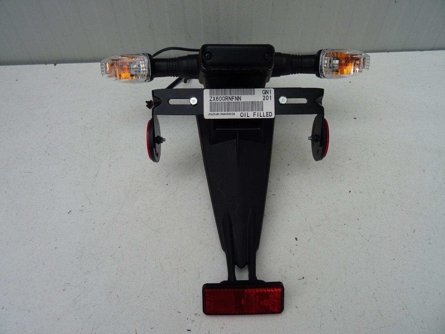 Originele Kentekenplaat houder + Knipper Kawasaki ZX6R 2009, Motoren, -, -, Nieuw, Ophalen of Verzenden