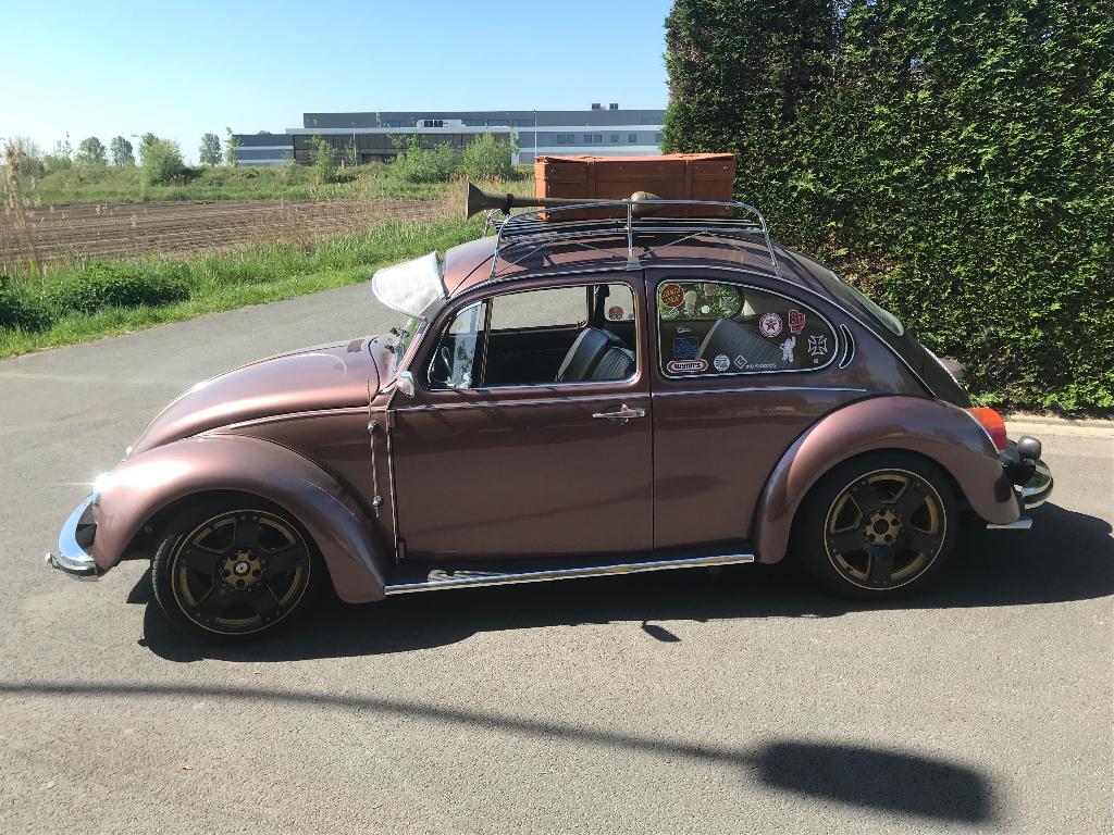Dikke en goede VW Kever Aubergine met airride, foto 11