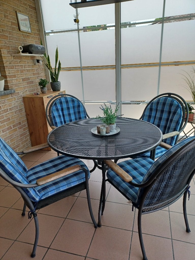 tafel met 4 stoelen, Ophalen, Gebruikt, Tuinset, Eettafel