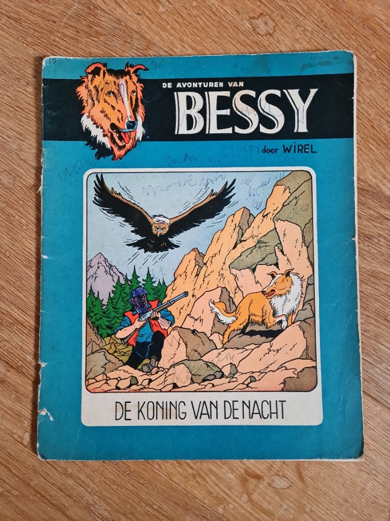 Bessy De koning van de nacht 1957, Boeken, Gelezen, Willy Vandersteen, Eén stripboek, Ophalen of Verzenden