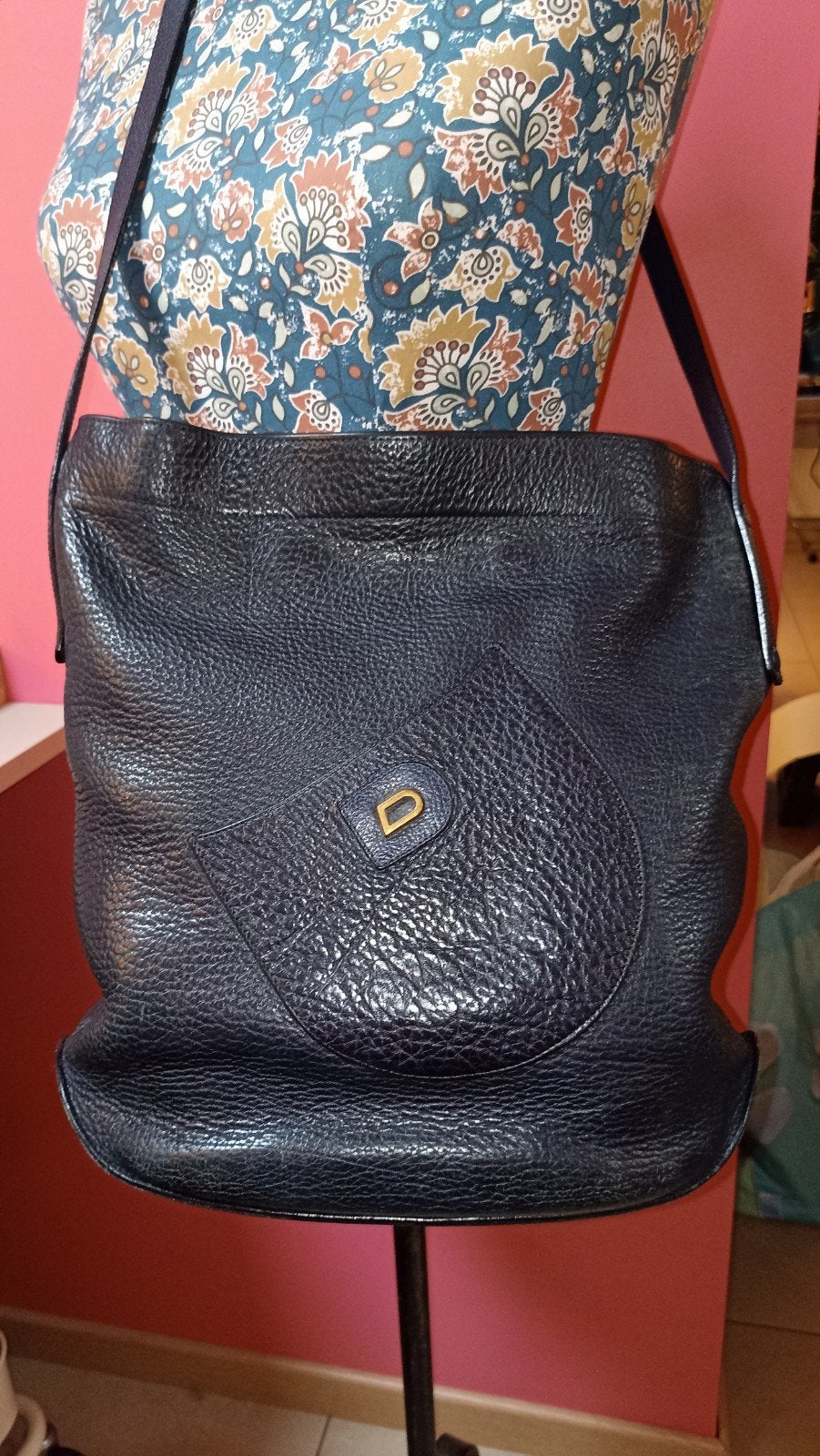 Sac Duchâteau en cuir bleu de qualité belge, Enlèvement ou Envoi, Comme neuf, Bleu