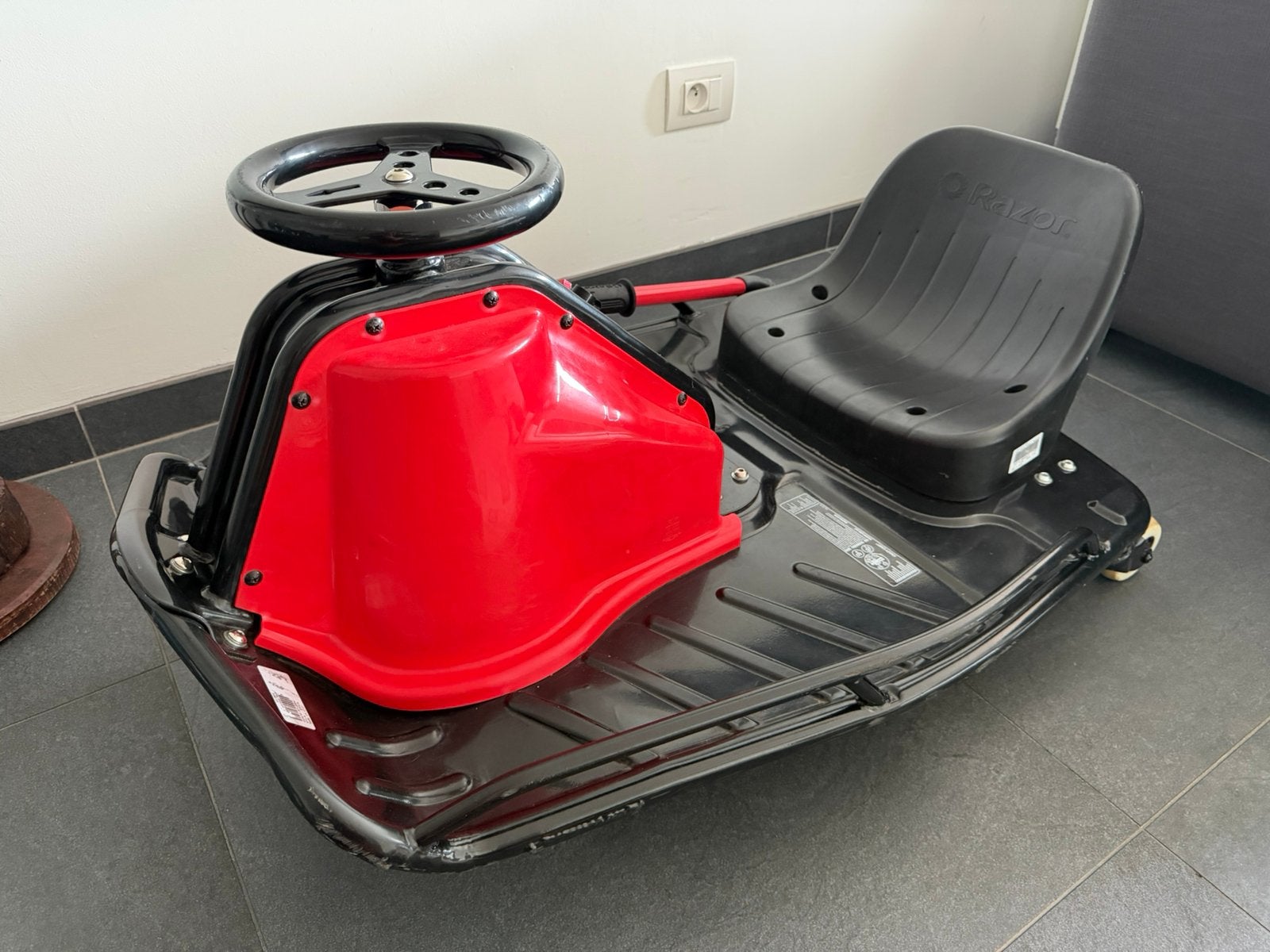Razor Crazy driftcart NIEUWE batterij + reserveband + LED, Enlèvement