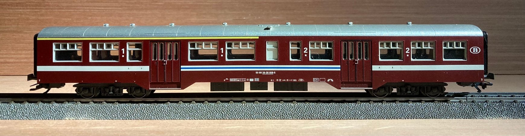 Marklin 43542-01 SNCB M2 Bordeaux, ho, Hobby en Vrije tijd, Ophalen of Verzenden, Zo goed als nieuw