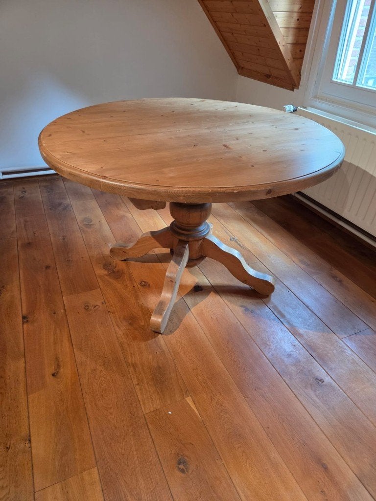 Tafel grenen, Huis en Inrichting, Ophalen, Gebruikt, Vijf personen of meer, Antiek grenen tafel