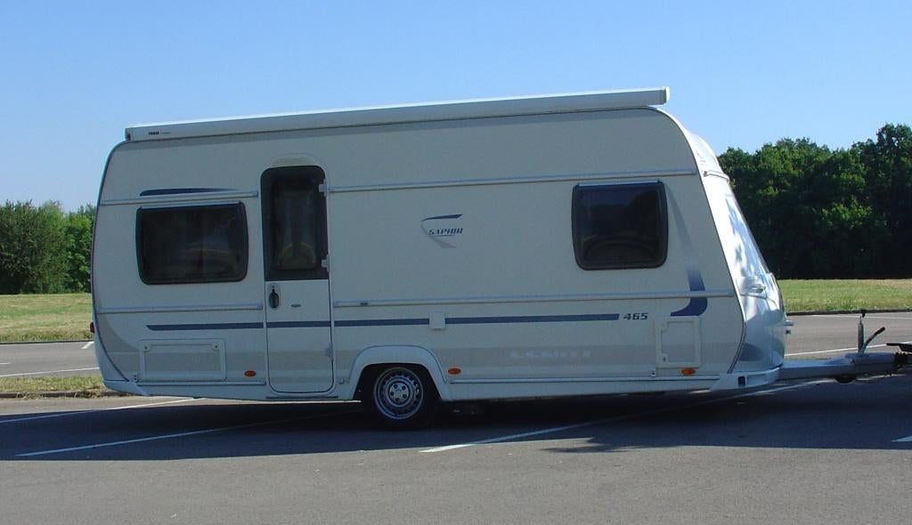 Caravane Saphir 465 Fendt, Caravanes & Camping, Caravanes, Jusqu'à 4, Coin salon convertible, Fendt, Banquette en rond