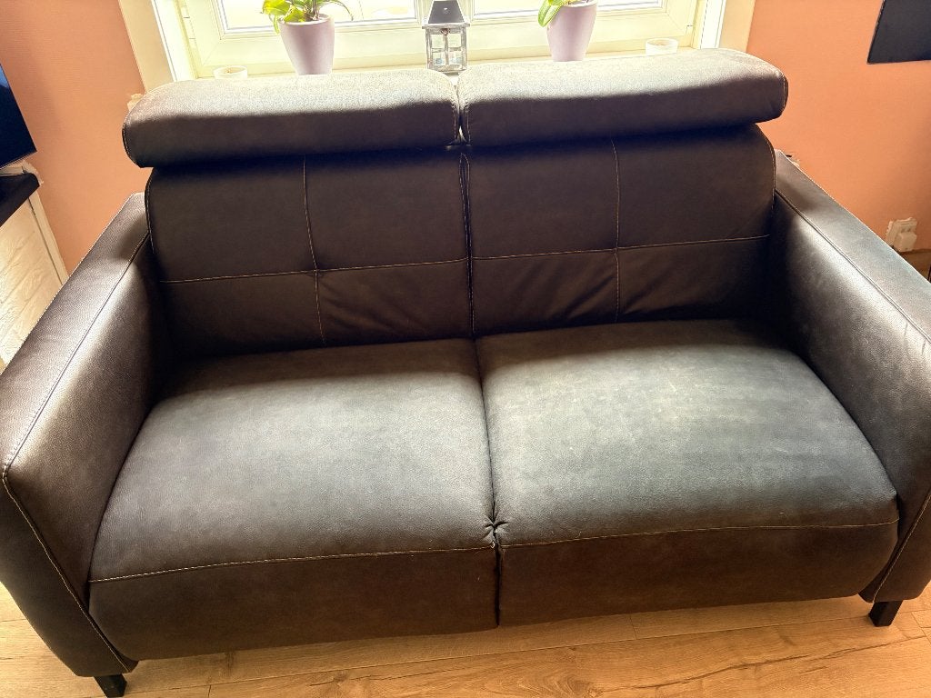 Zetel, Huis en Inrichting, Ophalen, Overige materialen, Gebruikt, Tweepersoons