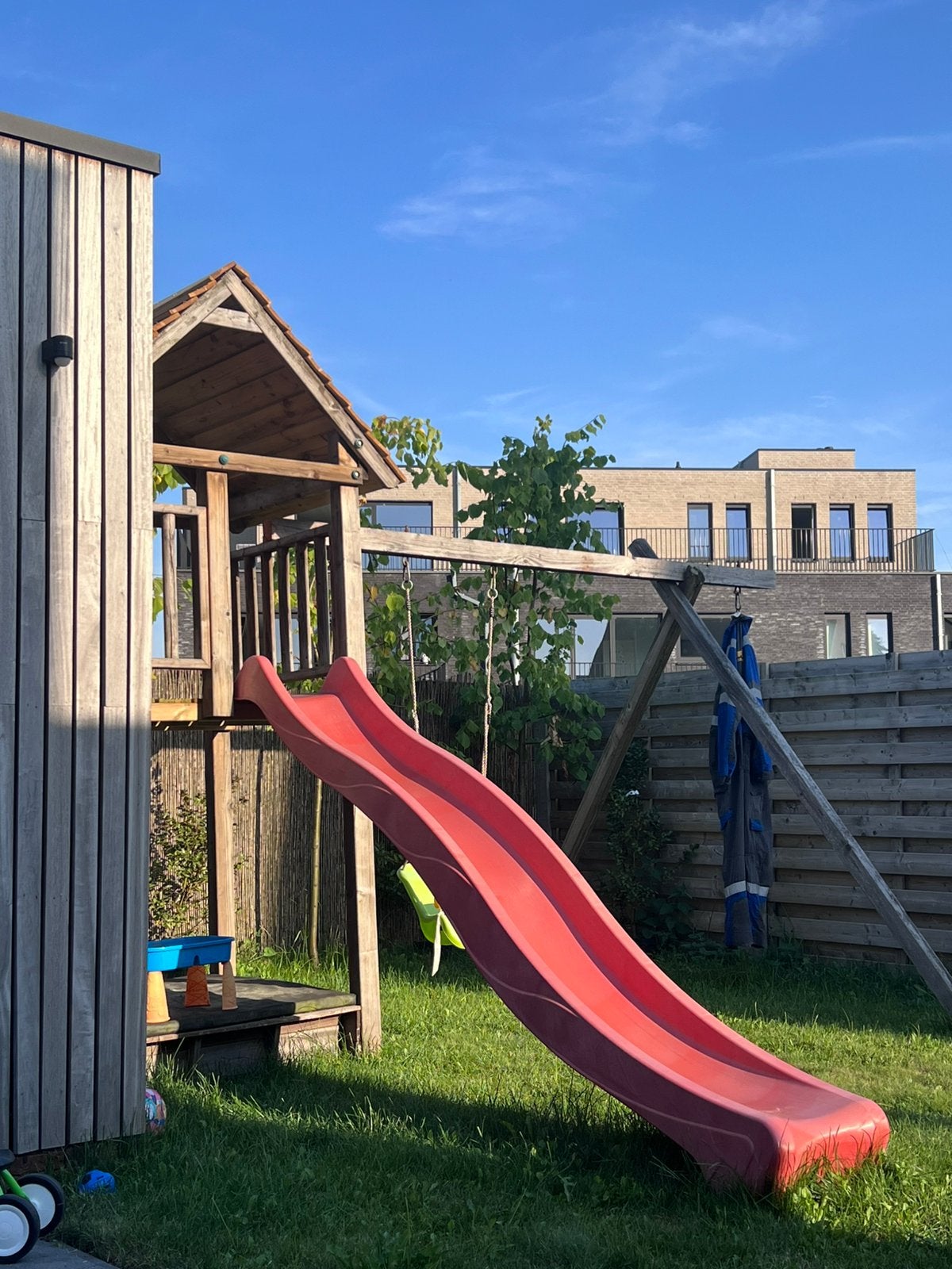Kinderglijbaan en schommel set, Ophalen, Zo goed als nieuw, Schommel