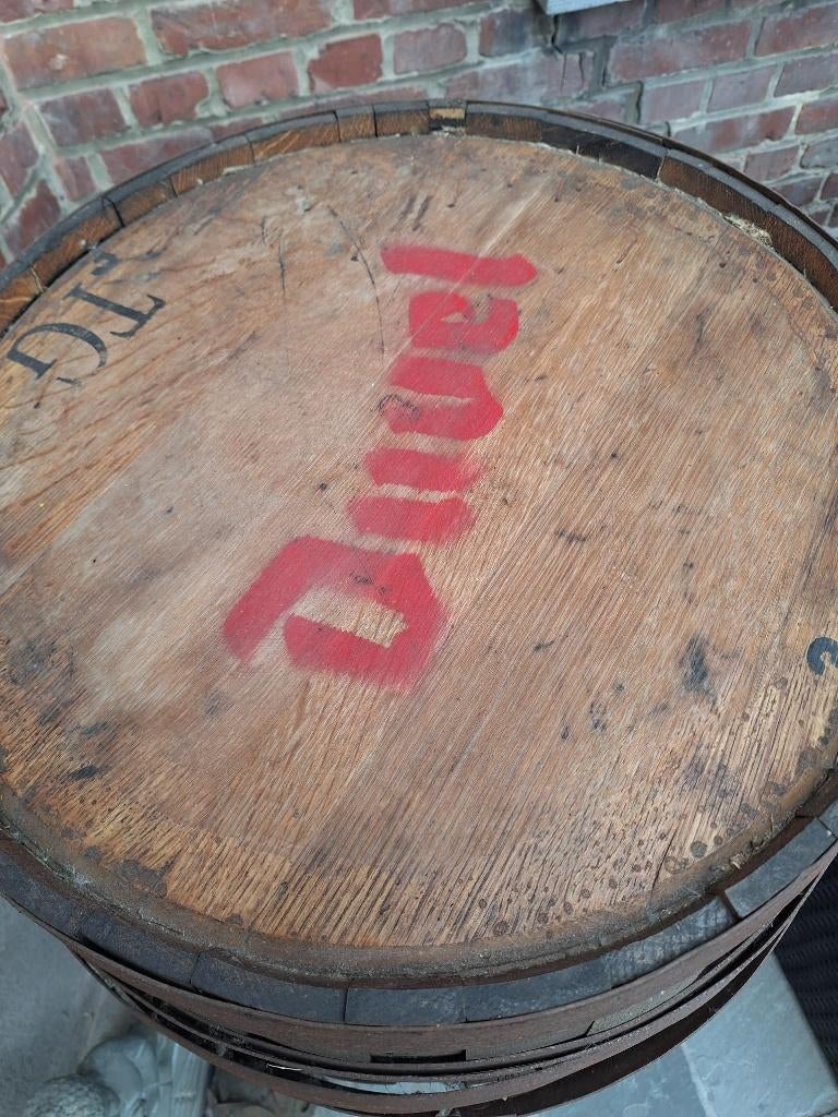 Duvel ton met certificaat, Verzamelen, Biermerken, Ophalen, Gebruikt, Overige typen, Duvel