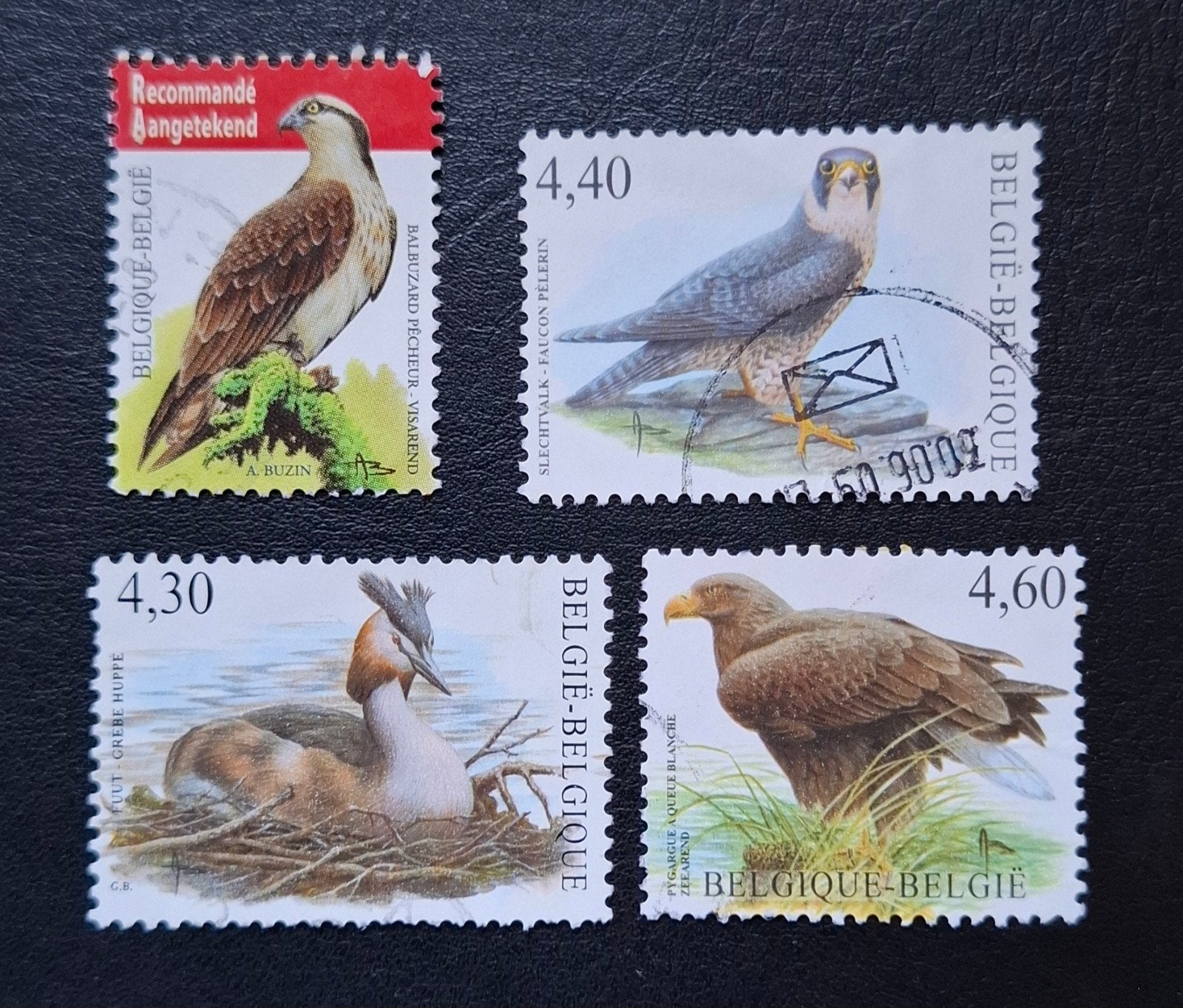 België: OBP 3538/3751/3871/4090 (●) Vogels 2006., Met stempel, Frankeerzegel, Ophalen of Verzenden, Gestempeld