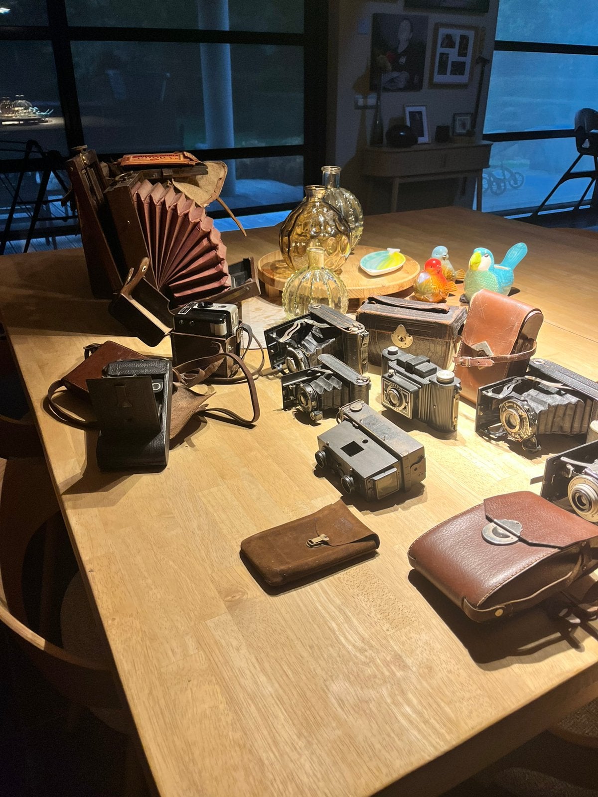 9 antieke camera’s,Verascope Richard Frères&Zeiss Ikonnette, Verzamelen, Ophalen, Voor 1940, Fototoestel