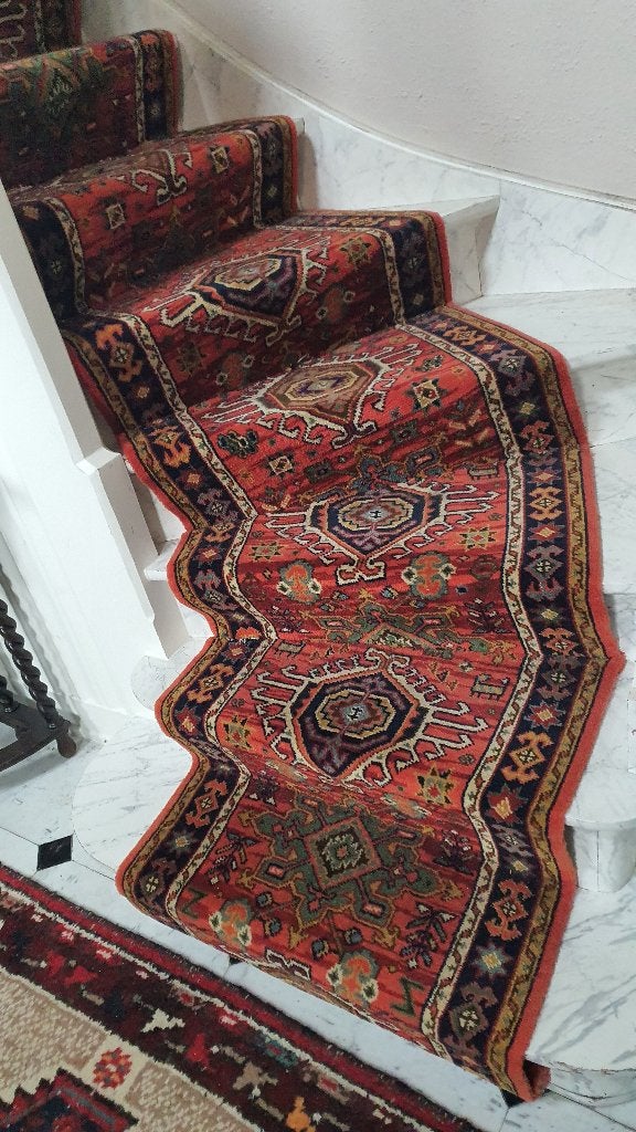 Tapis d'escalier oriental - gratuit, Maison & Meubles, Enlèvement, Utilisé