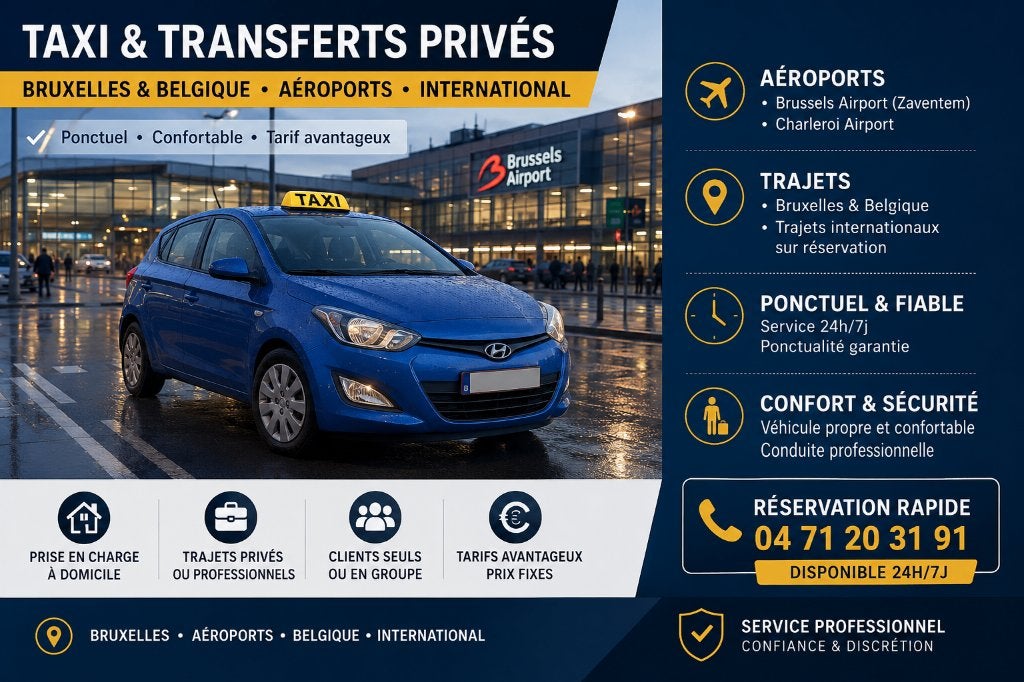 🚗 VERVOER BRUSSEL • LUCHTHAVEN • BELGIË, Ophalen of Verzenden
