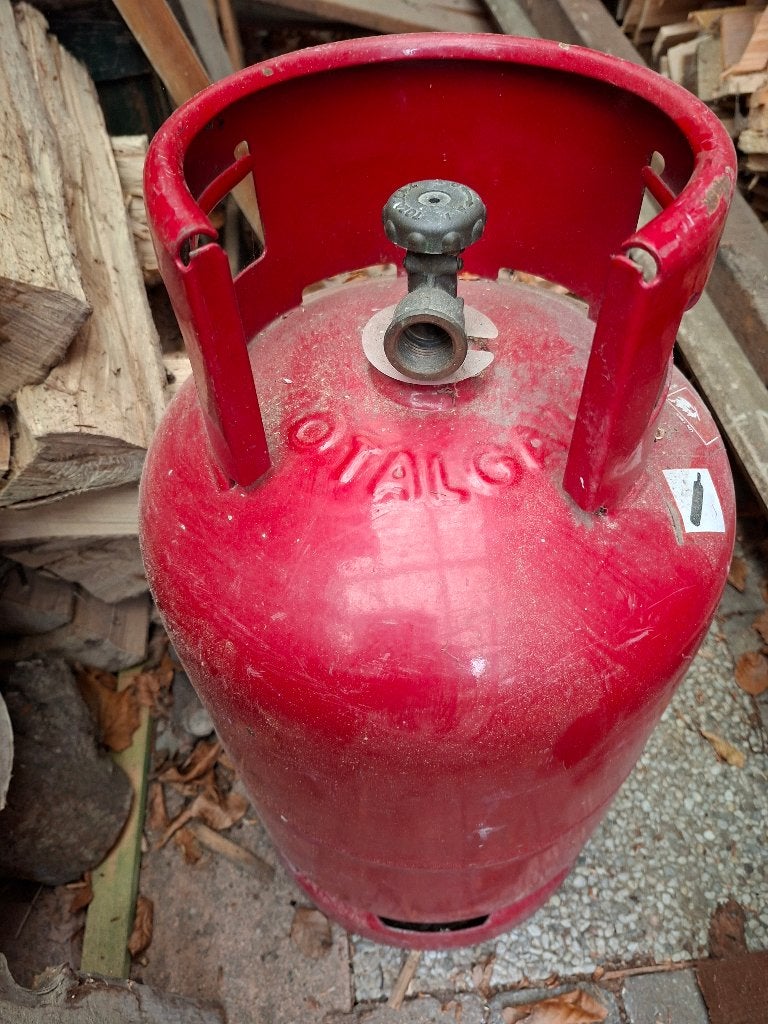Gasfles Propaan, Ophalen, Gebruikt